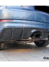 Carbonado DryCF GT Style Rear Diffuser w/ Exhaust Adapter Pipe Porsche Cayenne 2018-2025                                     - DRYCF9Y0-KG-23TurboGT-RD - Image 6