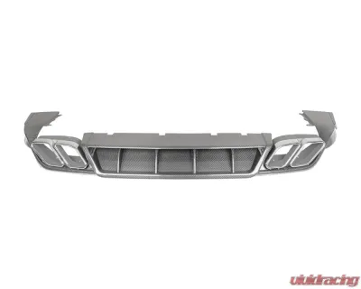 Carbonado DryCF MSY Style Rear Lip Diffuser Porsche Cayenne 2018-2025 - DRYCF9Y0-KG-MSY-RD