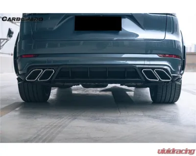 Carbonado DryCF MSY Style Rear Lip Diffuser Porsche Cayenne 2018-2025 - DRYCF9Y0-KG-MSY-RD