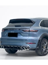 Carbonado DryCF MSY Style Rear Lip Diffuser Porsche Cayenne 2018-2025                                     - DRYCF9Y0-KG-MSY-RD - Image 13