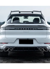 Carbonado DryCF MSY Style Rear Lip Diffuser Porsche Cayenne 2018-2025                                     - DRYCF9Y0-KG-MSY-RD - Image 7
