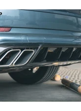 Carbonado DryCF MSY Style Rear Lip Diffuser Porsche Cayenne 2018-2025                                     - DRYCF9Y0-KG-MSY-RD - Image 10