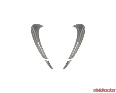 Carbonado DryCF MSY Style Headlight Eyelid Eyebrow Cover Porsche Cayenne 2018-2023 - DRYCF9Y0.1-KG-MSY-EB