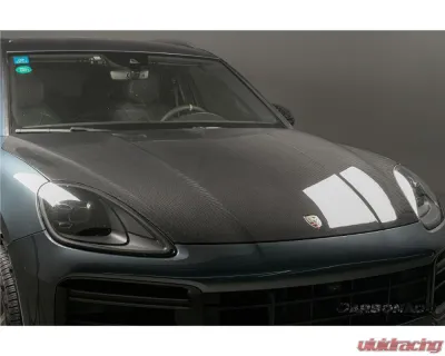 Porsche Carbonado DryCF OEM Style Hood 2018-2023 Cayenne 9Y0.1 Turbo Carbon Fiber - DRYCF9Y0.1-KG-OEM-H