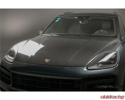 Porsche Carbonado DryCF OEM Style Hood 2018-2023 Cayenne 9Y0.1 Turbo Carbon Fiber - DRYCF9Y0.1-KG-OEM-H