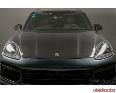 Porsche Carbonado DryCF OEM Style Hood 2018-2023 Cayenne 9Y0.1 Turbo Carbon Fiber - DRYCF9Y0.1-KG-OEM-H