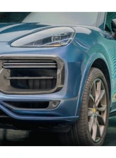 Carbonado Carbon Fiber Front Bumper Vent Cover for Porsche Cayenne Turbo 2018-2023                                     - DRYCF9Y0.1-KG-TKT-FBVT - Image 11