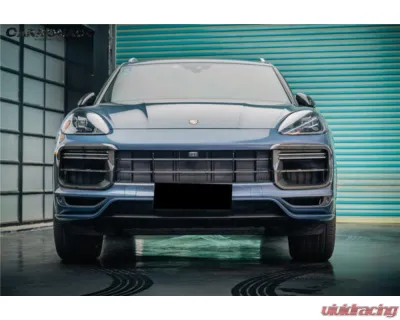 Carbonado Carbon Fiber Front Bumper Vent Cover for Porsche Cayenne Turbo 2018-2023 - DRYCF9Y0.1-KG-TKT-FBVT