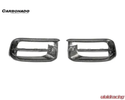 Carbonado Carbon Fiber Front Bumper Vent Cover for Porsche Cayenne Turbo 2018-2023 - DRYCF9Y0.1-KG-TKT-FBVT