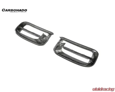 Carbonado Carbon Fiber Front Bumper Vent Cover for Porsche Cayenne Turbo 2018-2023 - DRYCF9Y0.1-KG-TKT-FBVT