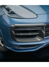 Carbonado Carbon Fiber Front Bumper Vent Cover for Porsche Cayenne Turbo 2018-2023                                     - DRYCF9Y0.1-KG-TKT-FBVT - Image 9