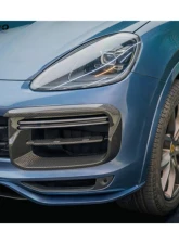 Carbonado Carbon Fiber Front Bumper Vent Cover for Porsche Cayenne Turbo 2018-2023                                     - DRYCF9Y0.1-KG-TKT-FBVT - Image 10