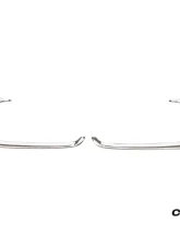 Carbonado DryCF MSY Style Front Bumper Vent Trims Porsche Cayenne Turbo 2018-2023                                     - DRYCF9Y0.1T-KG-MSY-FBVT - Image 2
