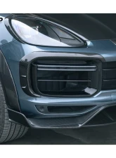 Carbonado DryCF MSY Style Front Bumper Vent Trims Porsche Cayenne Turbo 2018-2023                                     - DRYCF9Y0.1T-KG-MSY-FBVT - Image 6