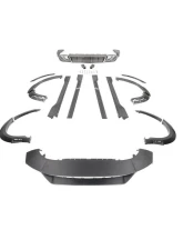 Porsche Cayenne Turbo 2018-2023 Carbonado Dry Carbon Fiber Wide Body Kit MSY Style                                     - DRYFGCF9Y0.1T-KG-MSY-FLK - Image 20