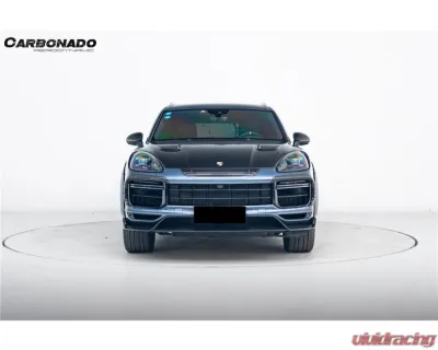 Porsche Carbonado DryCF MSY Style Front Lip 2018-2023 Cayenne Turbo 9Y0.1T-KG-MSY-FL - DRYCF9Y0.1T-KG-MSY-FL