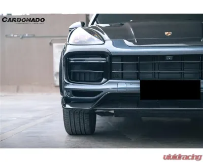 Porsche Carbonado DryCF MSY Style Front Lip 2018-2023 Cayenne Turbo 9Y0.1T-KG-MSY-FL - DRYCF9Y0.1T-KG-MSY-FL