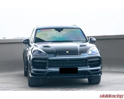 Porsche Carbonado DryCF MSY Style Front Lip 2018-2023 Cayenne Turbo 9Y0.1T-KG-MSY-FL - DRYCF9Y0.1T-KG-MSY-FL