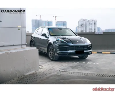 Porsche Carbonado DryCF MSY Style Front Lip 2018-2023 Cayenne Turbo 9Y0.1T-KG-MSY-FL - DRYCF9Y0.1T-KG-MSY-FL