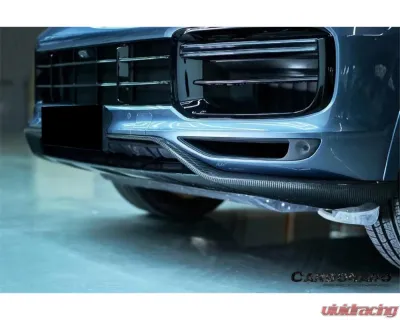 Porsche Carbonado DryCF GT Style Front Lip 2018-2023 Cayenne Turbo 9Y0.1T-KG-TurboGT-FL - DRYCF9Y0.1T-KG-TurboGT-FL