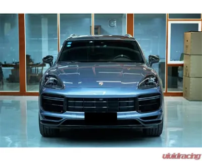 Porsche Carbonado DryCF GT Style Front Lip 2018-2023 Cayenne Turbo 9Y0.1T-KG-TurboGT-FL - DRYCF9Y0.1T-KG-TurboGT-FL