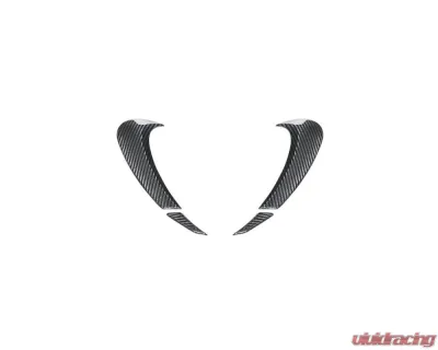 Carbonado DryCF MSY Style Headlight Eyelid Eyebrow Cover Porsche Cayenne 2024-2025 - DRYCF9Y0.2-KG-MSY-EB