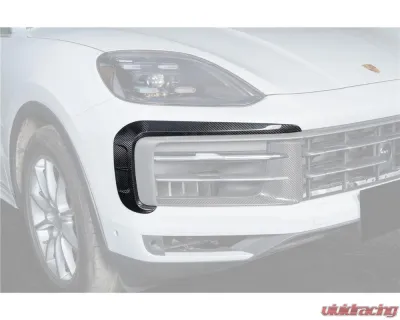 Carbonado DryCF MSY Style Front Bumper Vent Trims Porsche Cayenne 2024-2025 - DRYCF9Y0.2-KG-MSY-FBVT