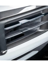 Carbonado DryCF MSY Style Front Bumper Vent Trims Porsche Cayenne 2024-2025                                     - DRYCF9Y0.2-KG-MSY-FBVT - Image 3