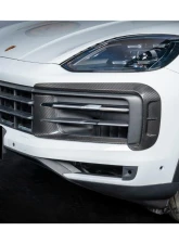 Carbonado DryCF MSY Style Front Bumper Vent Trims Porsche Cayenne 2024-2025                                     - DRYCF9Y0.2-KG-MSY-FBVT - Image 6