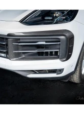 Carbonado DryCF MSY Style Front Bumper Vent Trims Porsche Cayenne 2024-2025                                     - DRYCF9Y0.2-KG-MSY-FBVT - Image 7