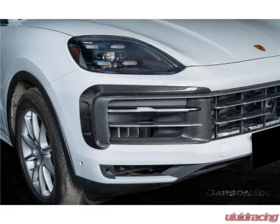 Carbonado Carbon Fiber Front Bumper Side Vent Cover for Porsche Cayenne 2024-2025 - DRYCF9Y0.2-KG-OEM-FBVC