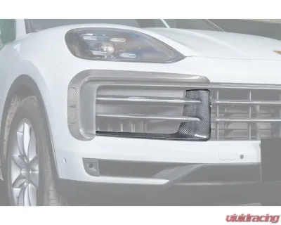 Carbonado Carbon Fiber Front Bumper Side Vent Cover for Porsche Cayenne 2024-2025 - DRYCF9Y0.2-KG-OEM-FBVC