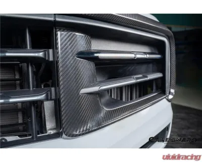 Carbonado Carbon Fiber Front Bumper Side Vent Cover for Porsche Cayenne 2024-2025 - DRYCF9Y0.2-KG-OEM-FBVC