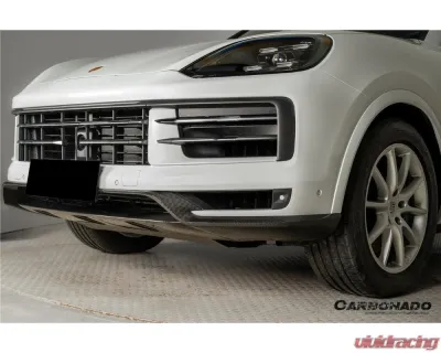 Porsche Carbonado DryCF OEM Style Front Lip for 2024-2025 Cayenne S, E-Hybrid, Coupe - DRYCF9Y0.2-KG-OEM-FL