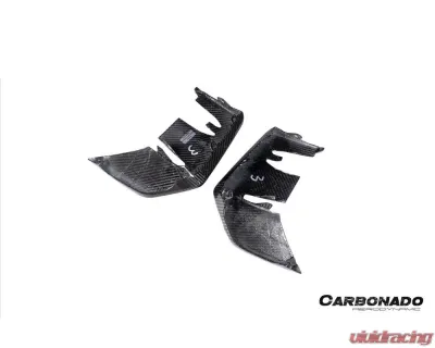 Carbonado DryCF OEM Style Front Bumper Side Vent Cover for Porsche 9Y0.2 Turbo GT 2024-2025 - DRYCF9Y0.2TG-KG-OEM-FBVT