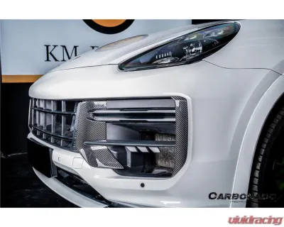 Carbonado DryCF OEM Style Front Bumper Side Vent Cover for Porsche 9Y0.2 Turbo GT 2024-2025 - DRYCF9Y0.2TG-KG-OEM-FBVT
