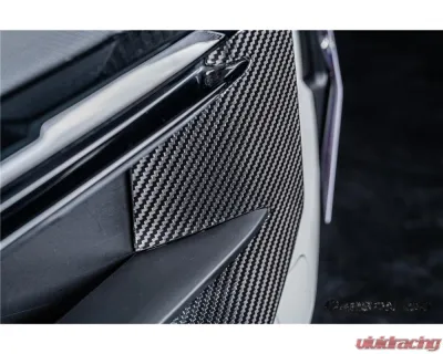 Carbonado DryCF OEM Style Front Bumper Side Vent Cover for Porsche 9Y0.2 Turbo GT 2024-2025 - DRYCF9Y0.2TG-KG-OEM-FBVT