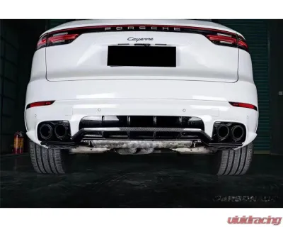 Carbonado DryCF KT Style Rear Diffuser Porsche Cayenne 2018-2025 - DRYCF9Y0SD-KG-KT-RL
