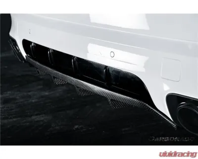 Carbonado DryCF KT Style Rear Diffuser Porsche Cayenne 2018-2025 - DRYCF9Y0SD-KG-KT-RL