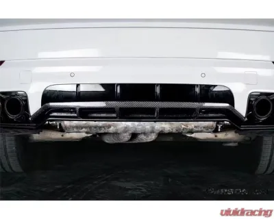 Carbonado DryCF KT Style Rear Diffuser Porsche Cayenne 2018-2025 - DRYCF9Y0SD-KG-KT-RL