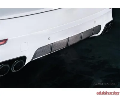 Carbonado DryCF Rear Lip Diffuser Porsche Cayenne 2018-2025 - DRYCF9Y0SD-KG-RL
