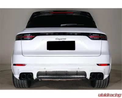Carbonado DryCF Rear Lip Diffuser Porsche Cayenne 2018-2025 - DRYCF9Y0SD-KG-RL