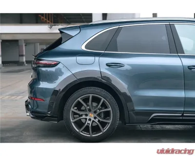 Porsche Carbonado DryCF MSY Style Trunk Spoiler 2018-2025 Cayenne S E-Hybrid Turbo - DRYCF9YA-KG-MSY-TS