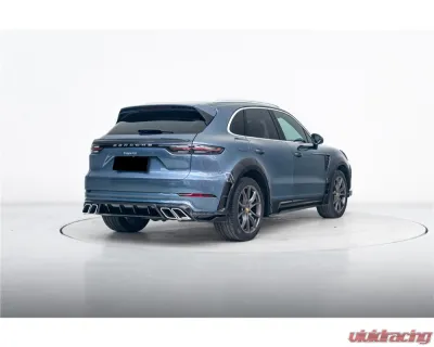 Porsche Carbonado DryCF MSY Style Trunk Spoiler 2018-2025 Cayenne S E-Hybrid Turbo - DRYCF9YA-KG-MSY-TS