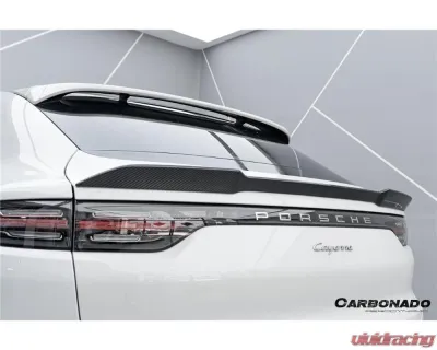 Porsche Cayenne 2018-2025 Carbonado DryCF KT Style Trunk Spoiler Coupe Only - DRYCFCayenne9Y0Coupe-KG-KT-TS