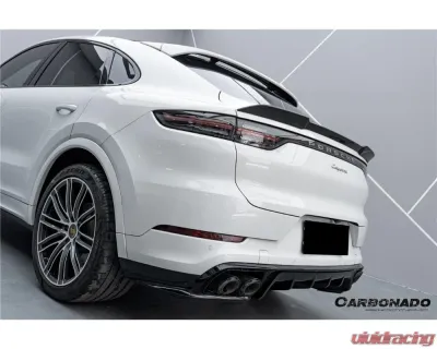 Porsche Cayenne 2018-2025 Carbonado DryCF KT Style Trunk Spoiler Coupe Only - DRYCFCayenne9Y0Coupe-KG-KT-TS