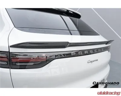 Porsche Cayenne 2018-2025 Carbonado DryCF KT Style Trunk Spoiler Coupe Only - DRYCFCayenne9Y0Coupe-KG-KT-TS