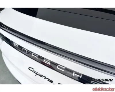 Porsche Cayenne 2018-2025 Carbonado DryCF Turbo Style Trunk Spoiler 9Y0 Coupe - DRYCFCayenne9Y0Coupe-KG-Turbo-TS