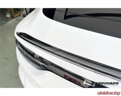 Porsche Cayenne 2018-2025 Carbonado DryCF Turbo Style Trunk Spoiler 9Y0 Coupe - DRYCFCayenne9Y0Coupe-KG-Turbo-TS