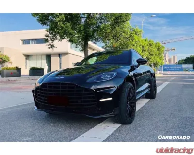 Aston Martin Carbonado Dry Carbon Fiber Front Bumper with Lights for DBX 2021-2024 - DRYFGCFDBX-MAN707-FB